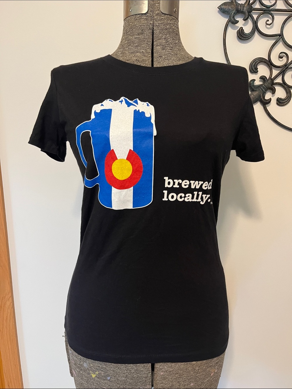 Aksels Colorado Beer Graphic T - “Brewed Locally”, black T, M